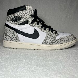 Nike Air Jordan 1 Retro High OG White Cement Size 16